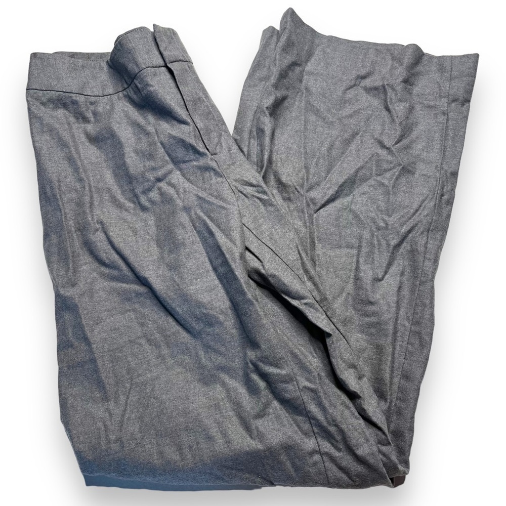 St John Pants Size 8 Gray Wool Blend Light Weight Business Casual